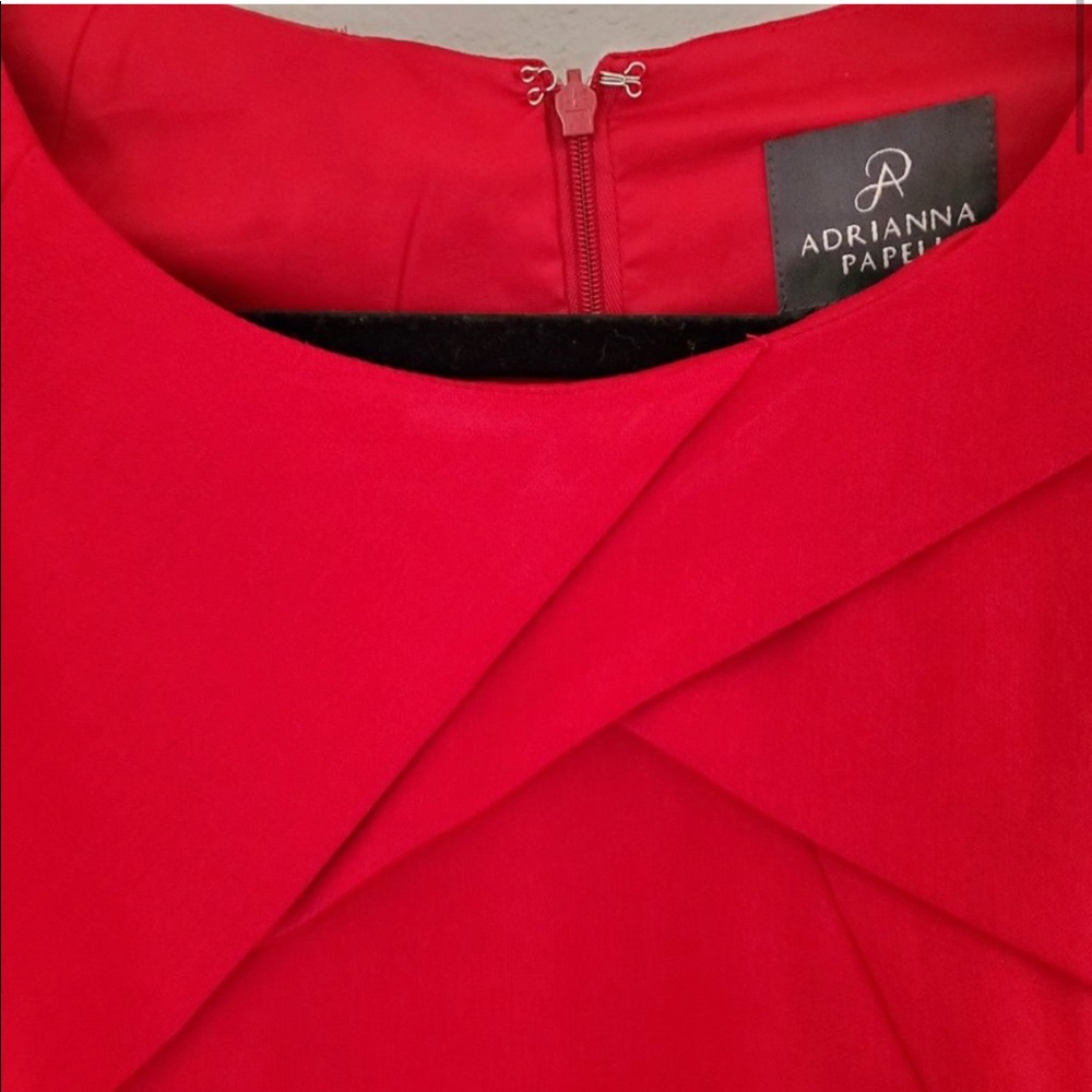Adrianna Papell Sleeveless Red Dress